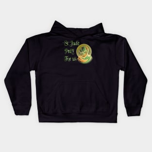 St Jude Thadeus Catholic Saint of the Impossible Kids Hoodie